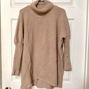 Camel cowl oversized sweater